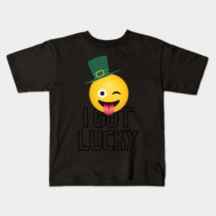 Emoji st patricks day Kids T-Shirt